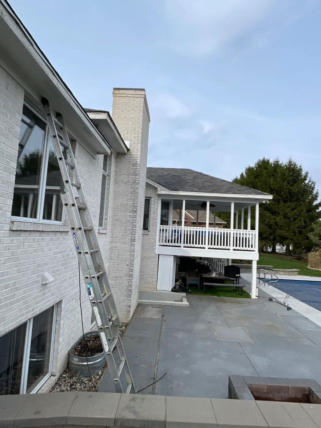 Frame and seal detail on a Morristown window job